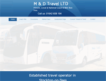 Tablet Screenshot of mdtravelcoachhire.co.uk